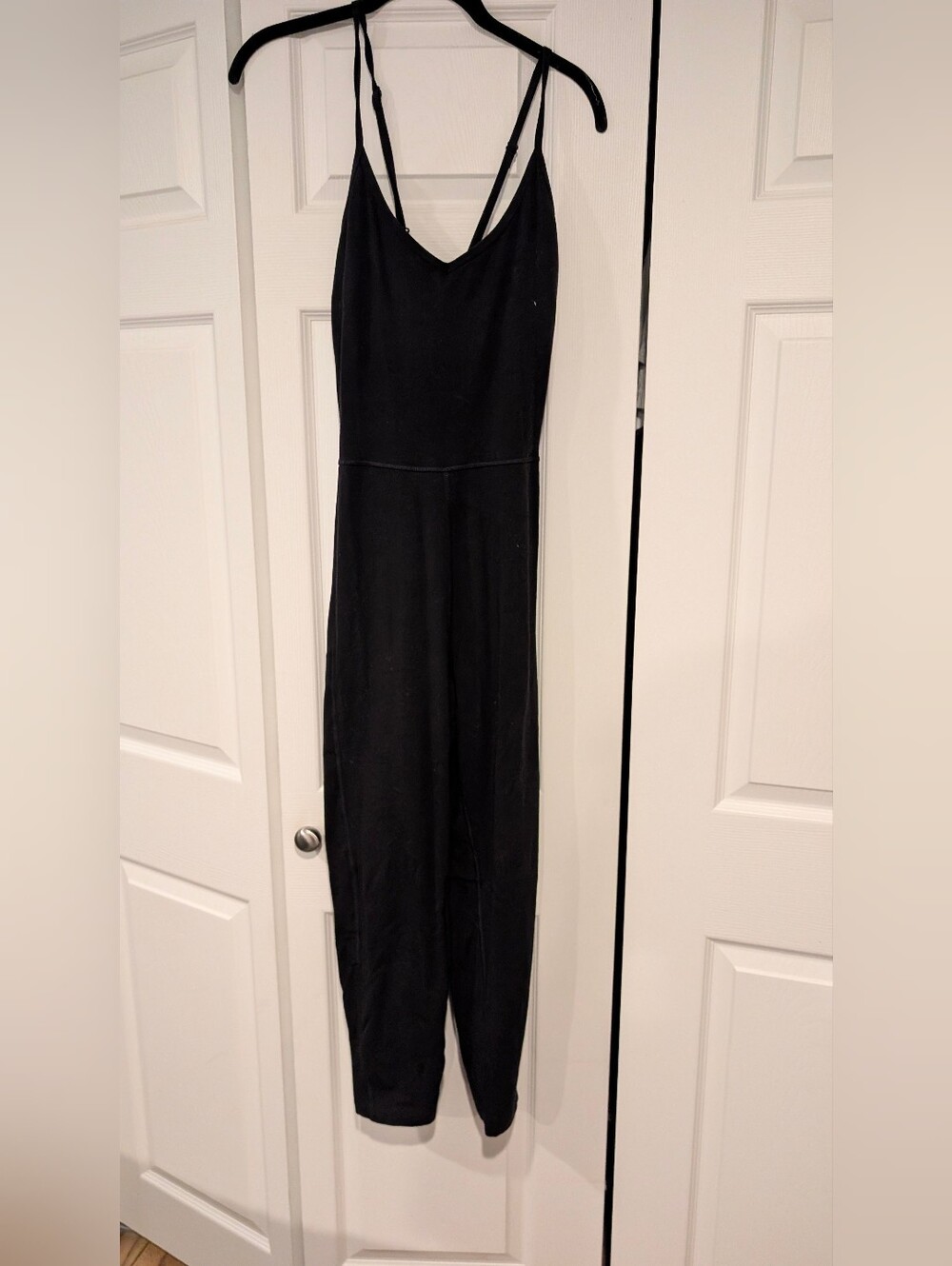 Black Women's Jumpsuit with Spaghetti Straps